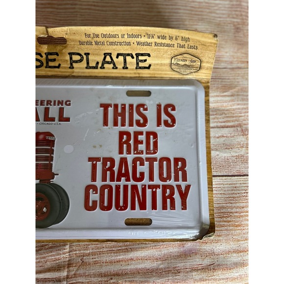 Other - Farmall tractor license plate